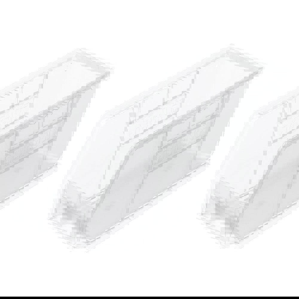 Plastic Hopper Stacking Bin: Clear